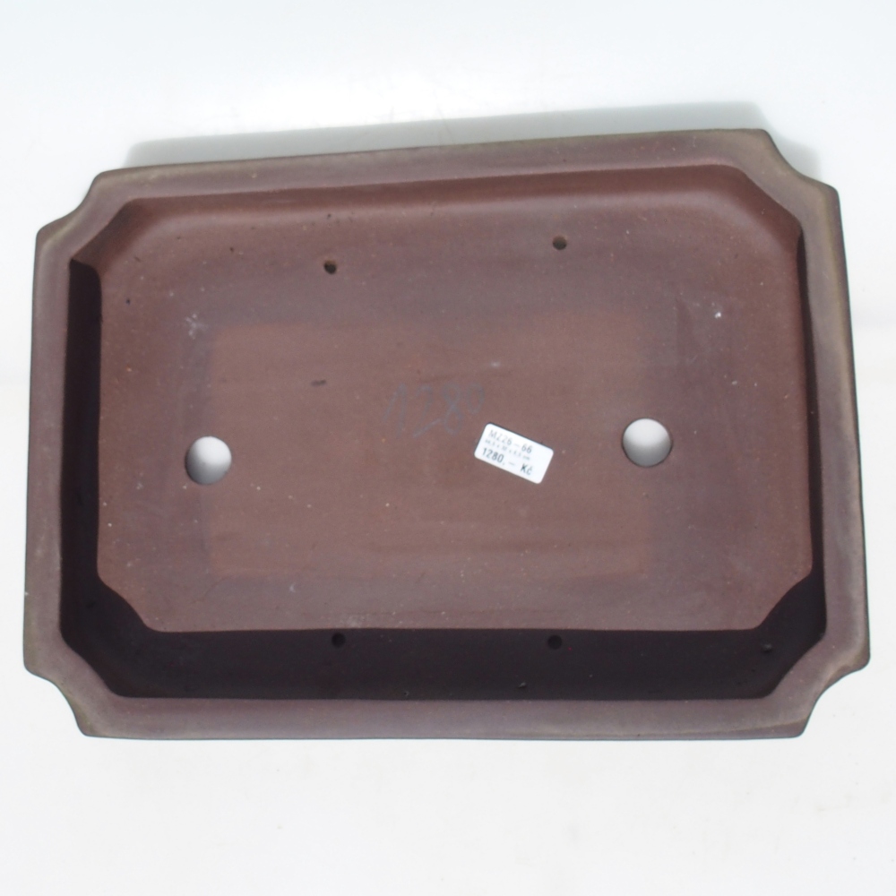 Bonsai miska 44,5 x 32 x 6,5 cm -  barva hnědá