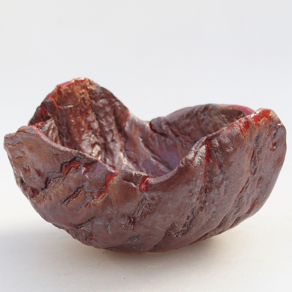 Keramická Skořápka 10 x 9,5 x 6 cm , barva hnědá