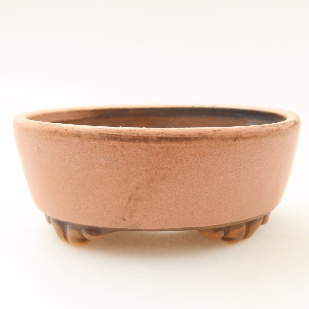 Keramická bonsai miska 9,5 x 8 x 4 cm, barva růžová