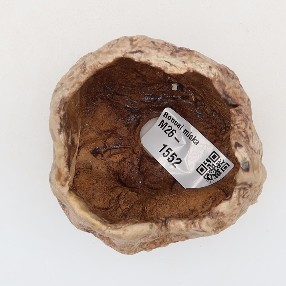 Keramická Skořápka  6 x 6 x 6 cm , barva béžovohnědá
