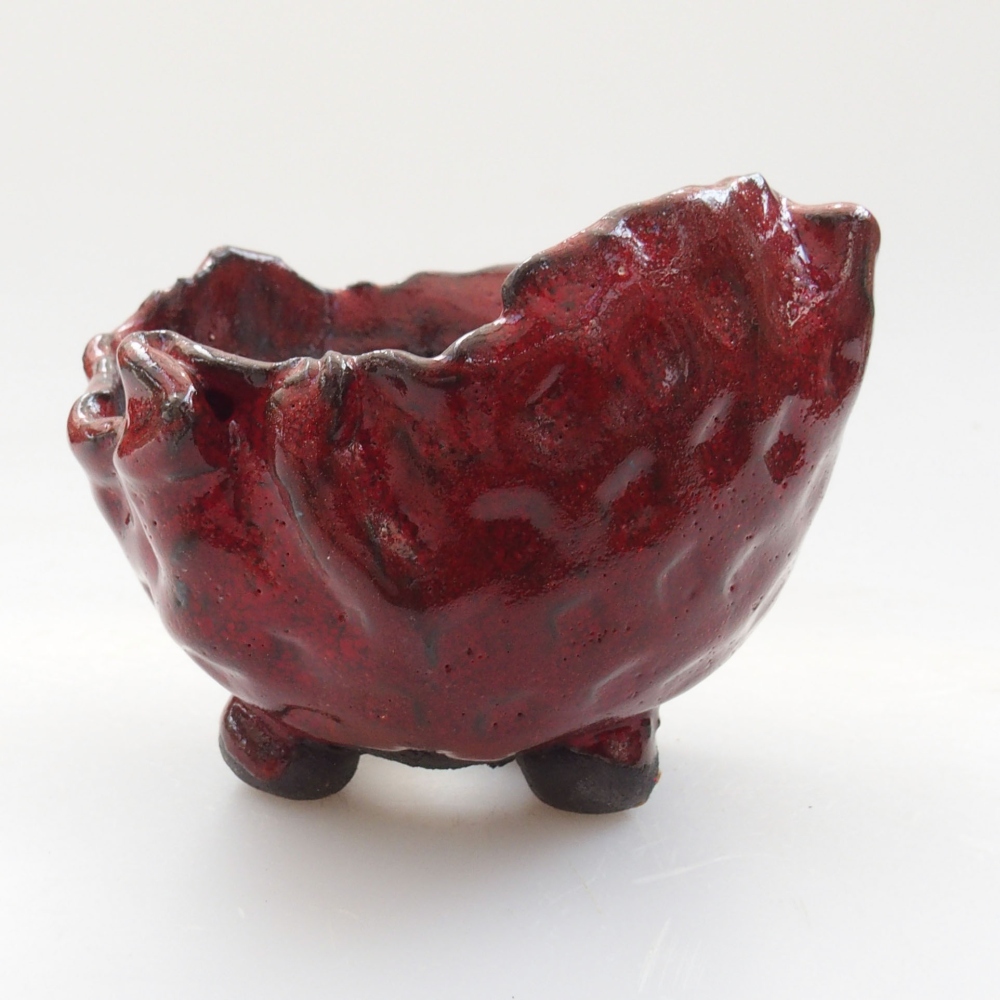 Keramická Skořápka  8 x 7 x 7 cm , barva červená