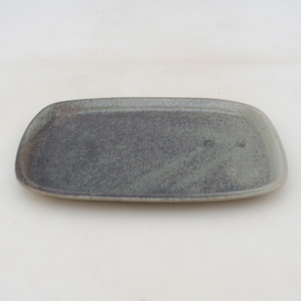 Keramická podmiska H02 - 17,5 x 12 x 1 cm - zelená