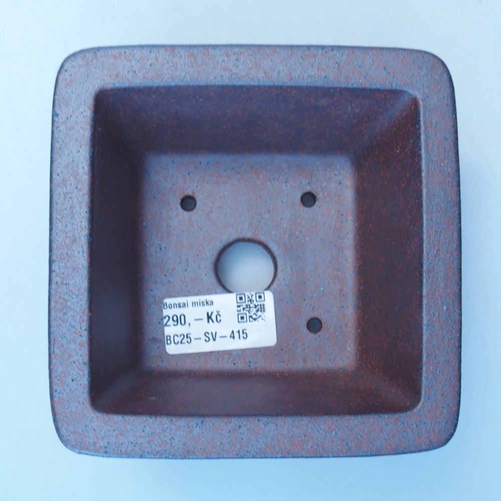 Miska 13 x 13 x 7 cm barva hnědá