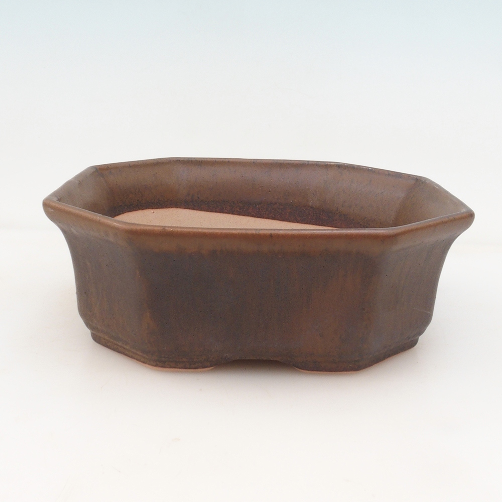 Bonsai miska H14 - 17,5 x 17,5 x 6 - hnědá