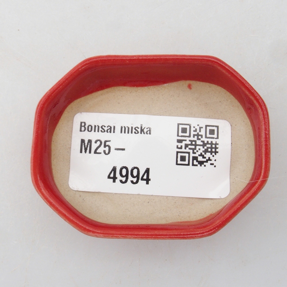 Mini bonsai miska 5,5 x 4 x 1,5 cm, barva červená
