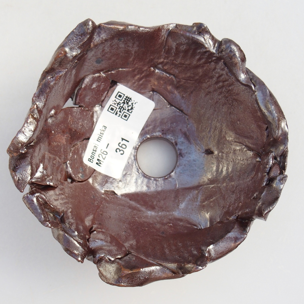 Keramická Skořápka 10 x 10,5 x 5,5 cm , barva hnědá