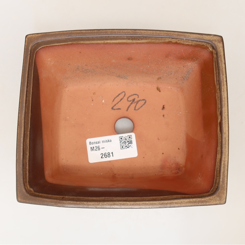 Keramická Miska  14,5 x 12,5 x 7 cm , barva hnědá