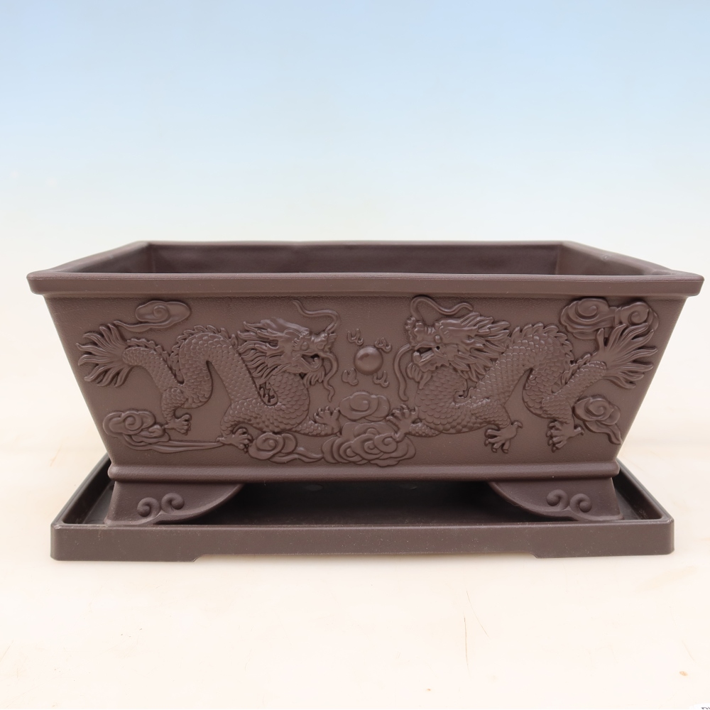 Bonsai miska+podmiska plast MP-37 - 28 x 19 x 11,5 cm