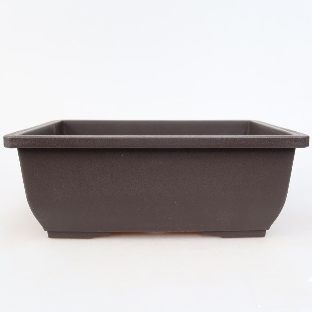 Bonsai miska plast MP-2vacl Hnědá - 20 x 14,5 x 7,5 cm