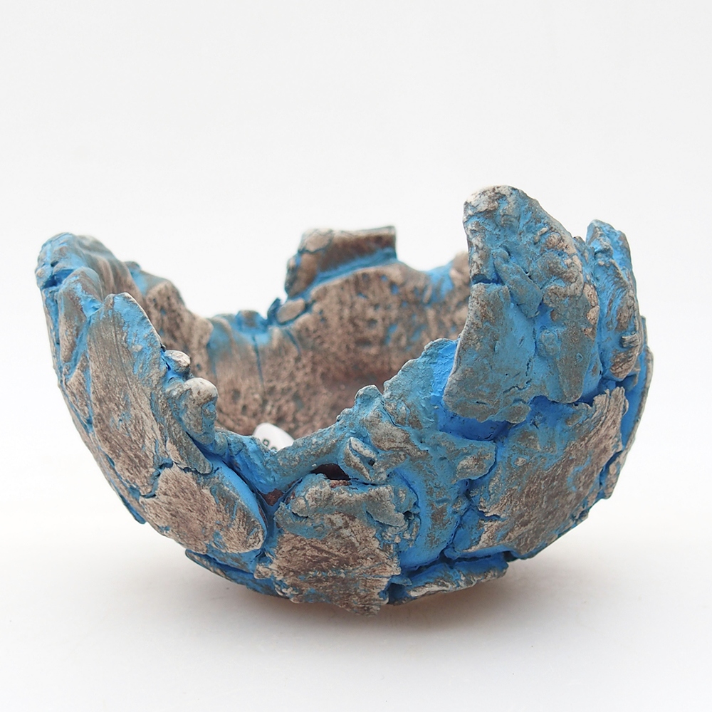 Keramická Skořápka  9  x 9 x 6 cm , barva modrá