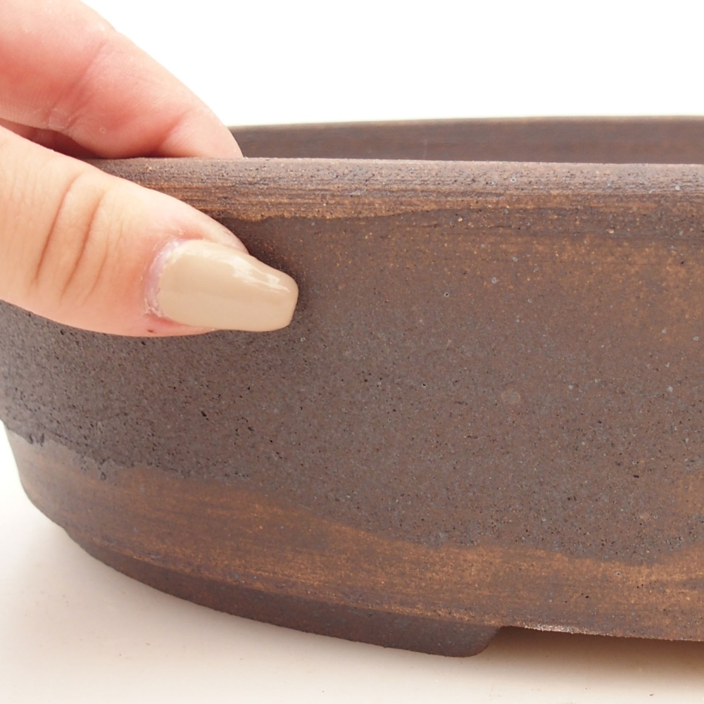 Bonsai miska 32 x 25 x 8 cm , barva hnědá