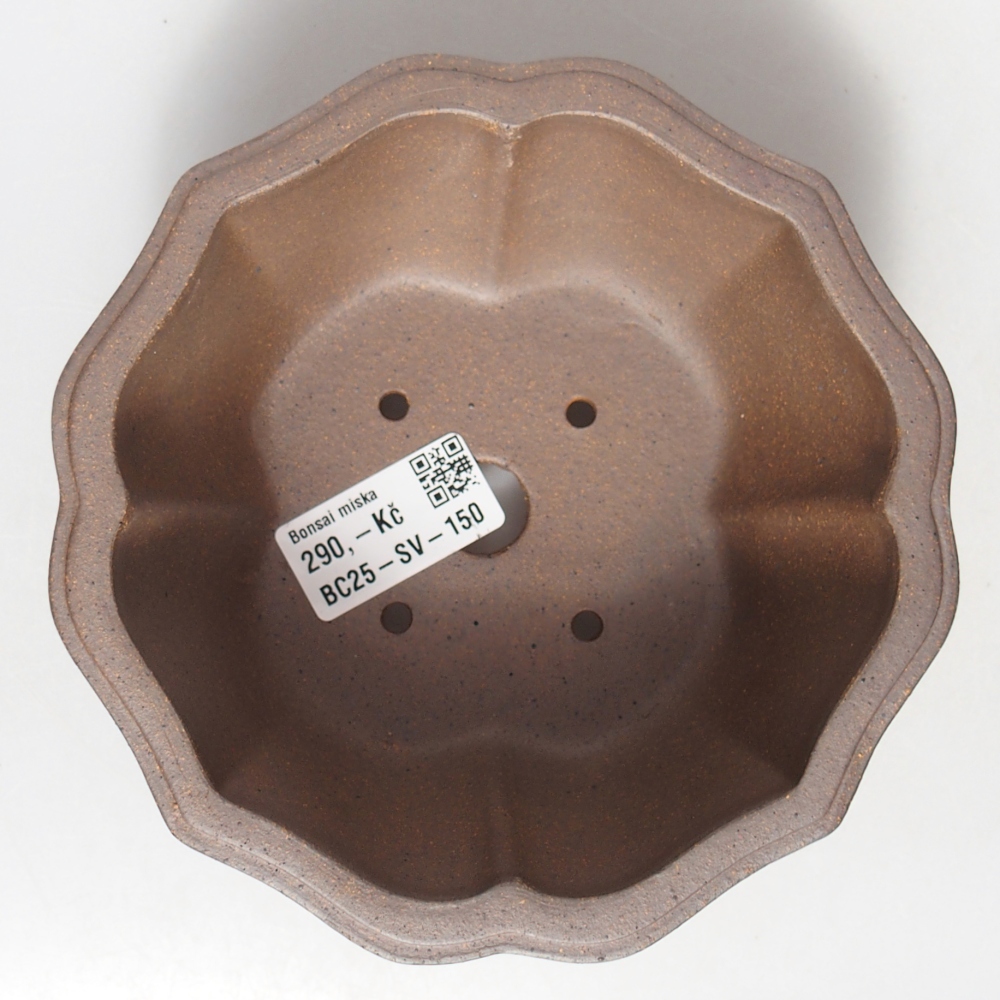 Miska 15 x 15 x 6,5 cm barva hnědá