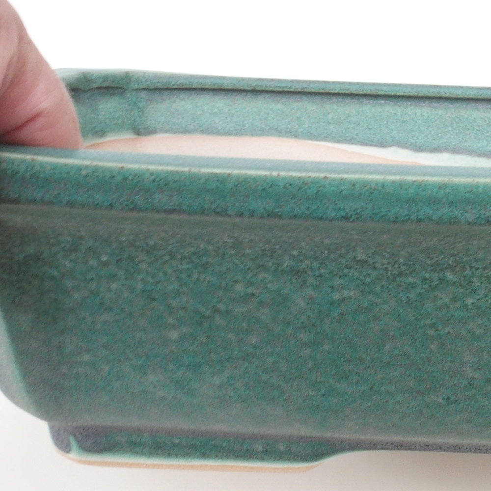 Bonsai miska H07 - 30 x 20,5 x 8 cm. - zelená