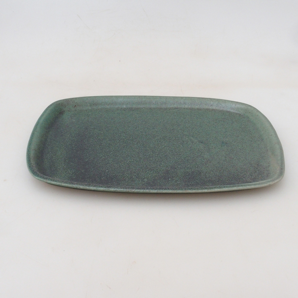 Keramická podmiska H08 - 22,5 x 16 x 1 cm - zelená