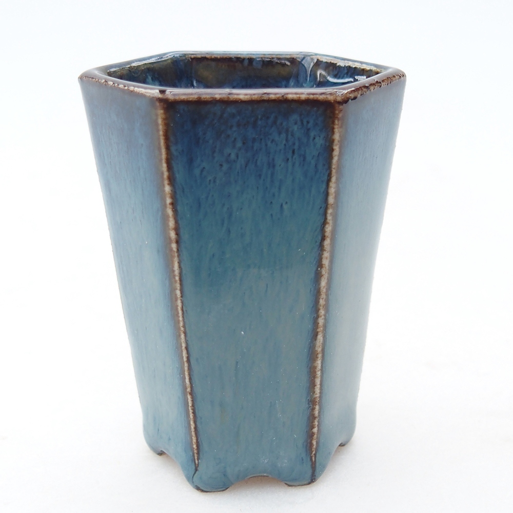 Mini bonsai miska 4 x 3,5 x 5,5 cm, barva modrá