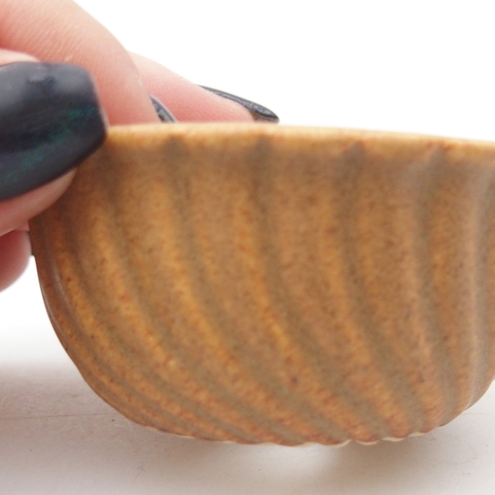 Mini bonsai miska 5,5 x 5,5 x 3 cm, barva hnědá