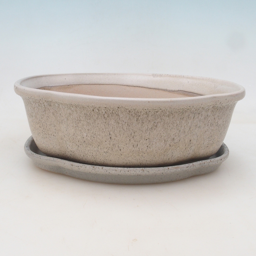 Bonsai miska + podmiska H75 - béžová