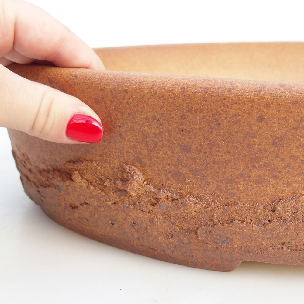 Bonsai miska 38,5 x 31 x 8,5 cm , barva hnědá