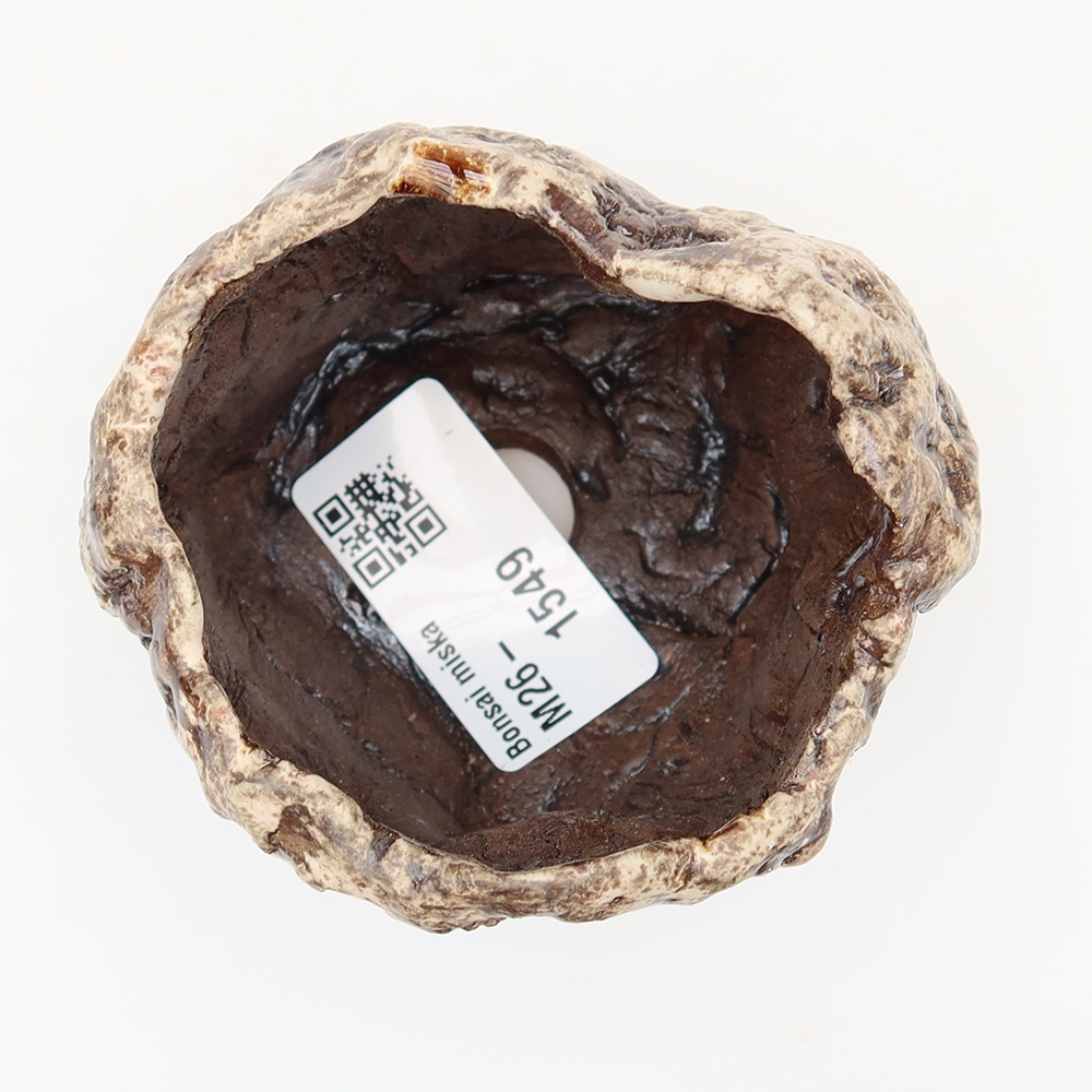 Keramická Skořápka  6,5 x 5,5 x 6 cm , barva hnědobíla