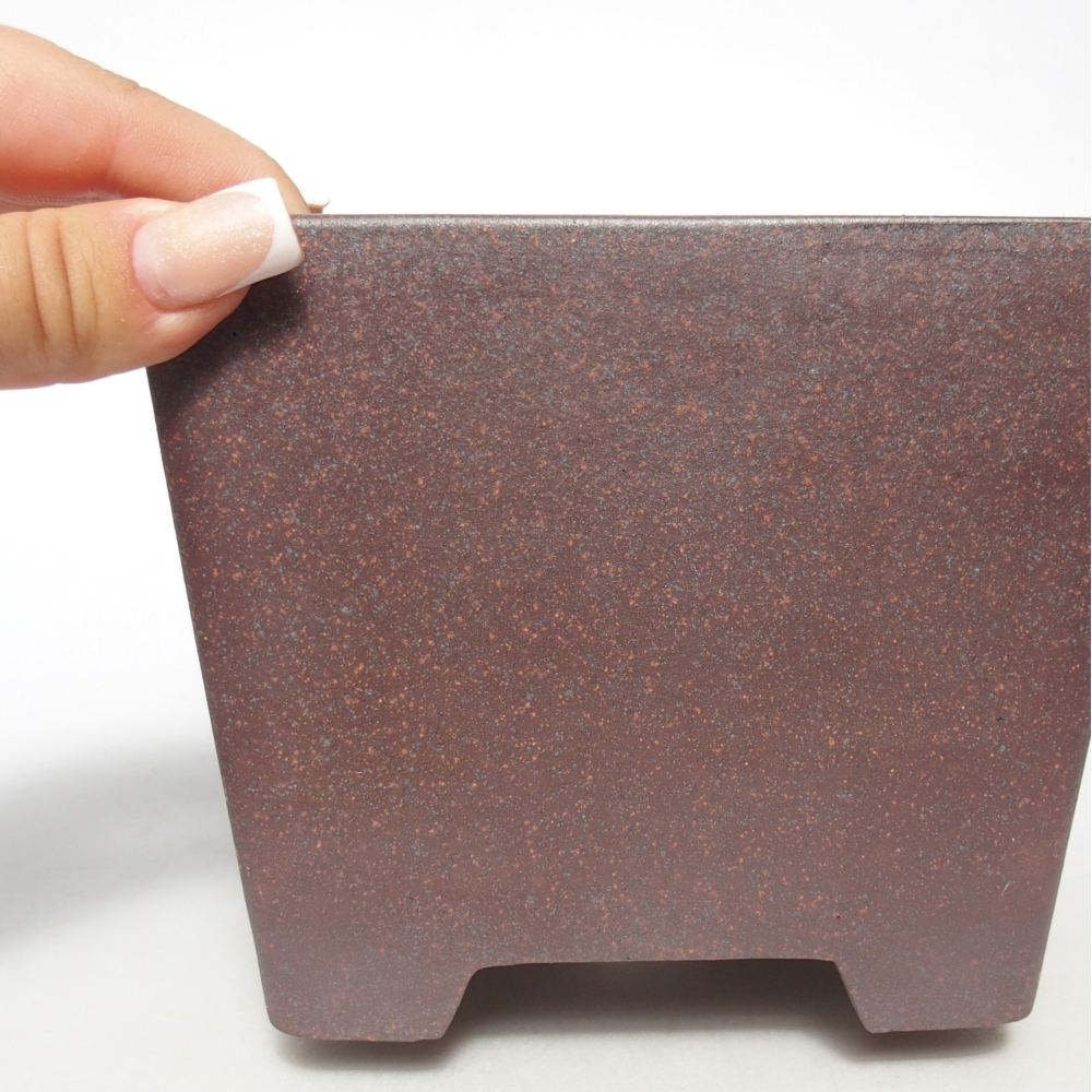 Miska 14 x 14 x 11 cm barva hnědá