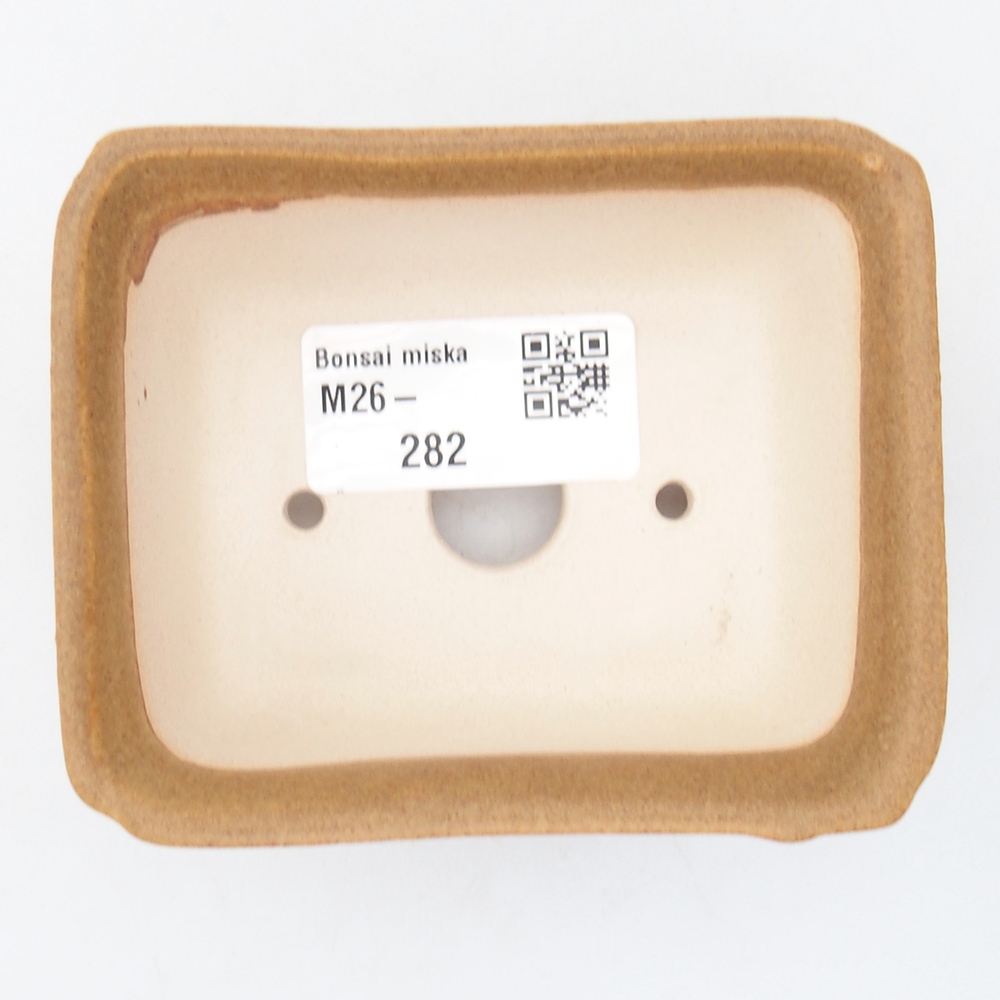 Mini bonsai miska 9 x 7 x 4,5 cm, barva hnědá