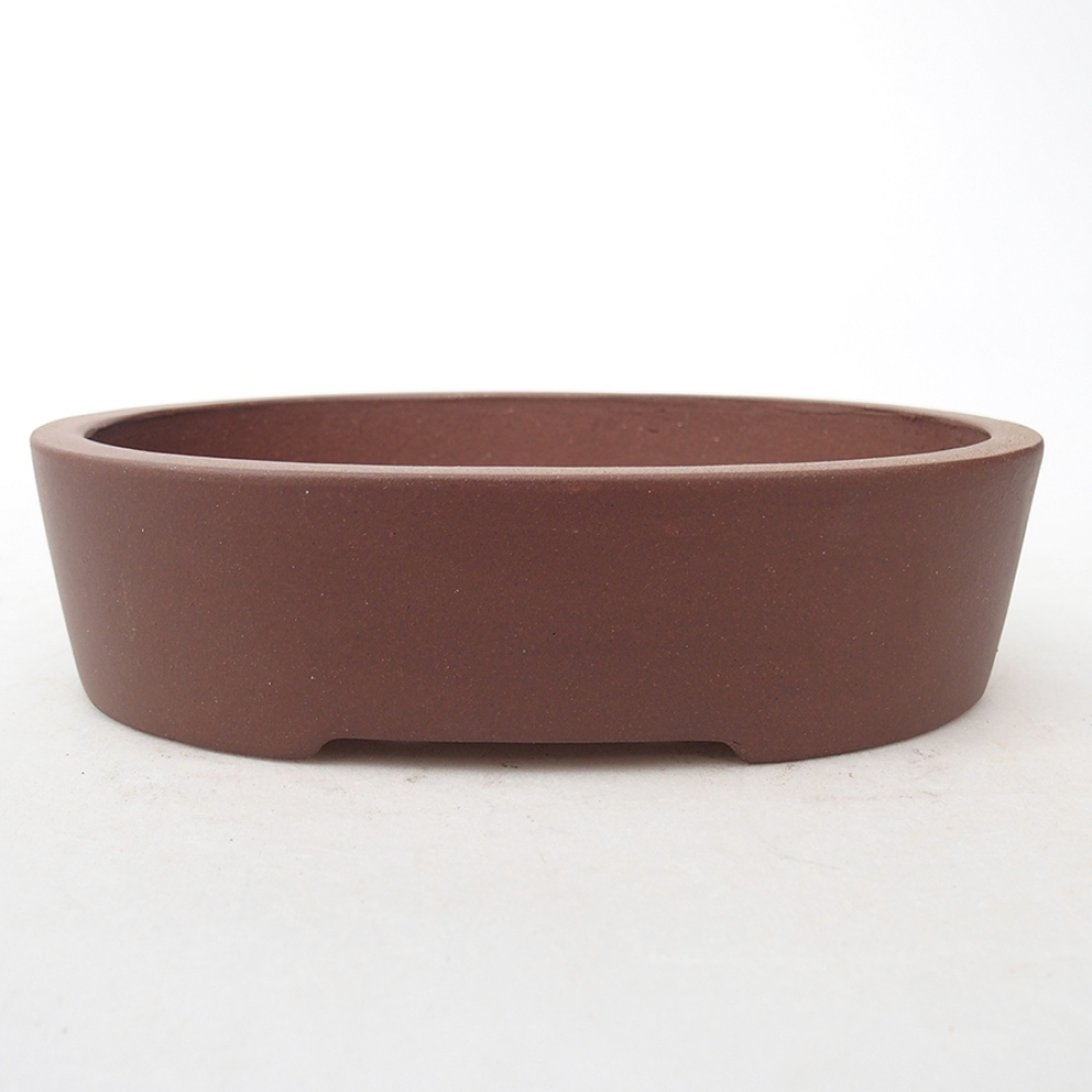 Keramická bonsai miska 15,5 x 11,5 x 4 cm, barva hnědá