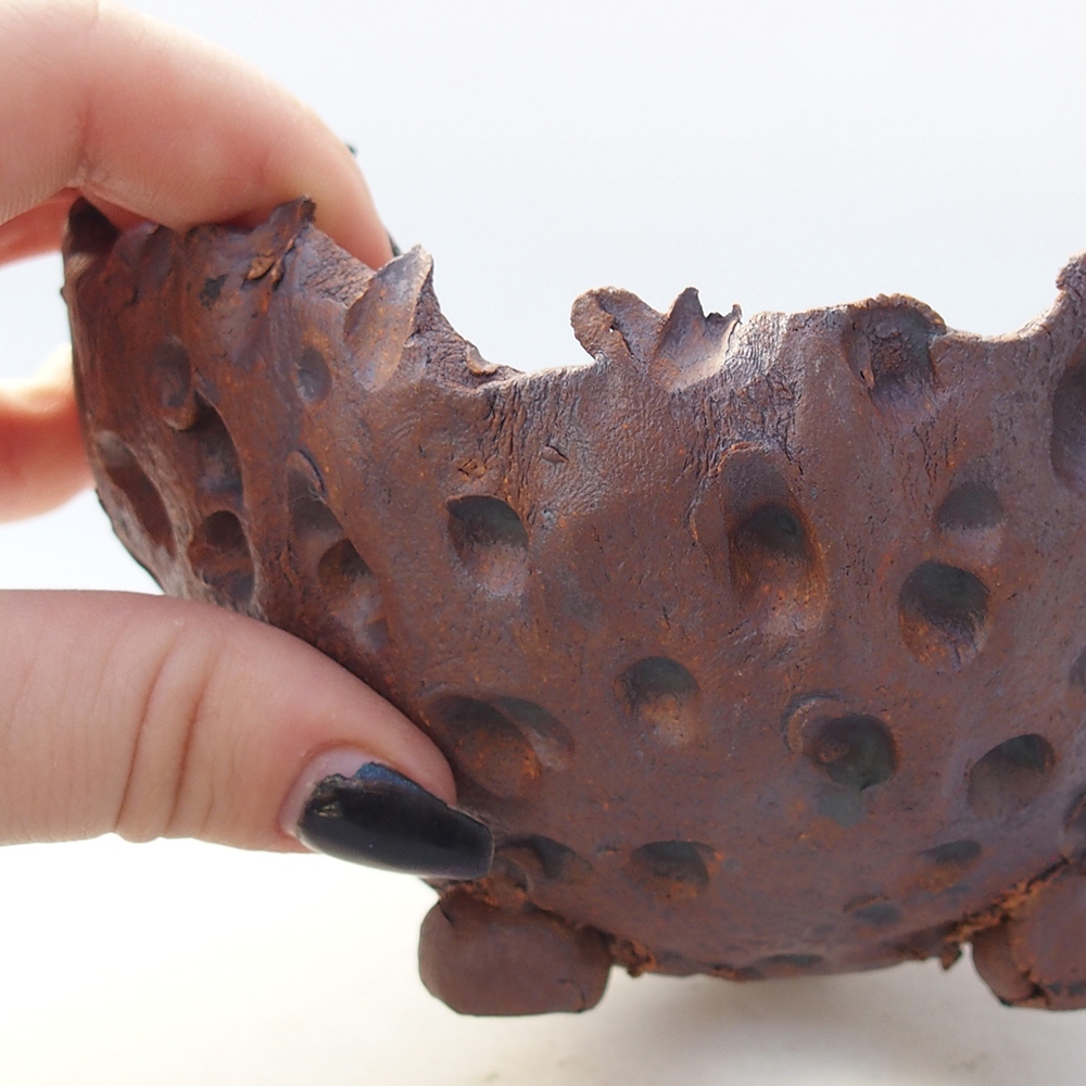 Keramická Skořápka 13 x 12,5 x 8,5 cm , barva hnědá