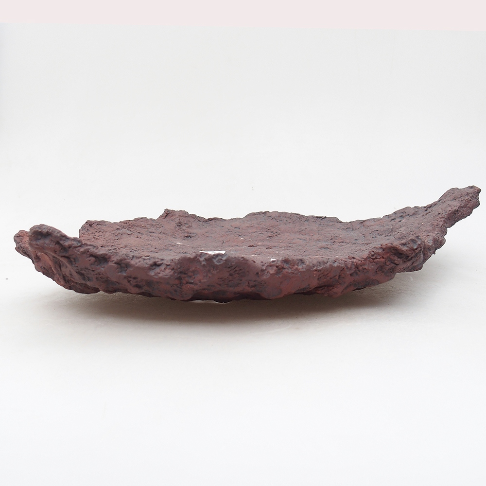 Keramická Skořápka  33 x 25 x 7 cm , barva hnědá