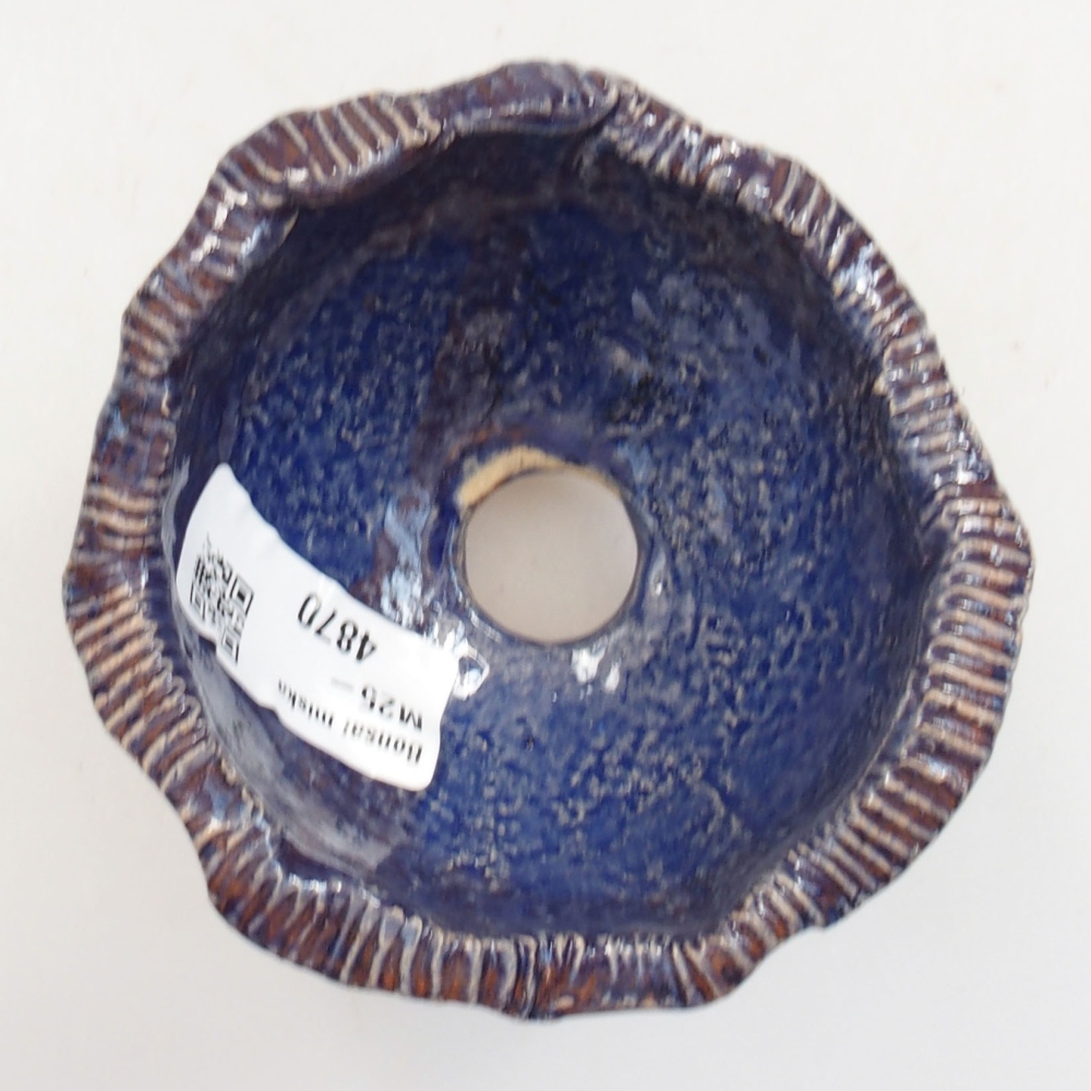 Keramická Skořápka  8 x 7 x 5,5 cm , barva modrá