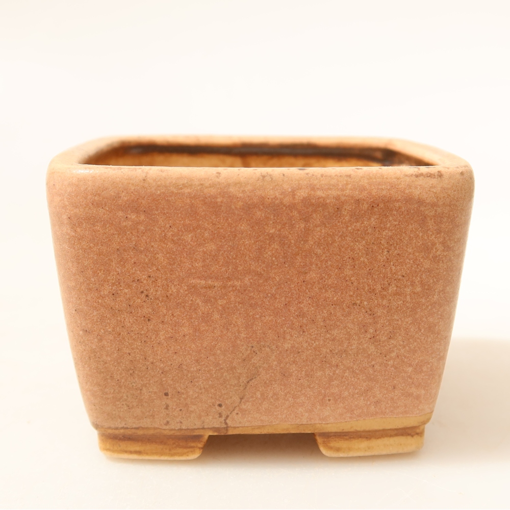 Keramická bonsai miska 6,5 x 6,5 x 4,5 cm, barva růžová