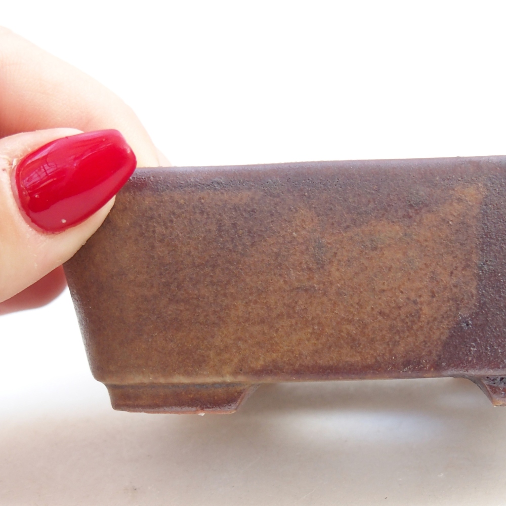 Keramická bonsai miska 9,5 x 8 x 3,5 cm, barva hnědá