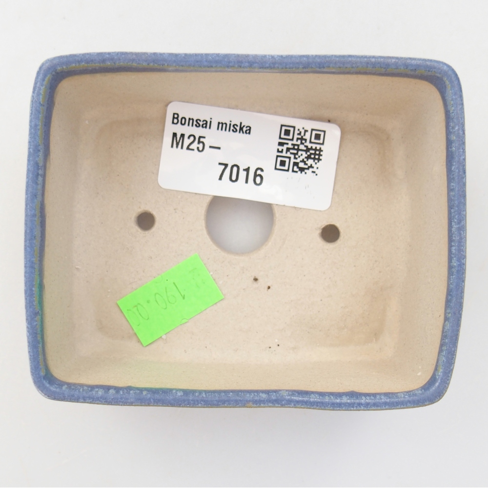 Keramická bonsai miska 8,5 x 7 x 3,5 cm, barva modrá