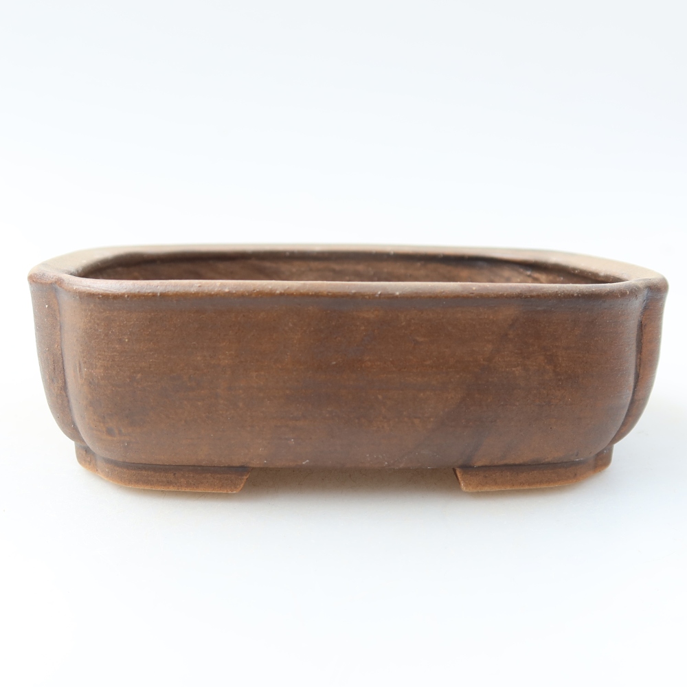 Keramická bonsai miska 13,5 x 12 x 4 cm, barva hnědá