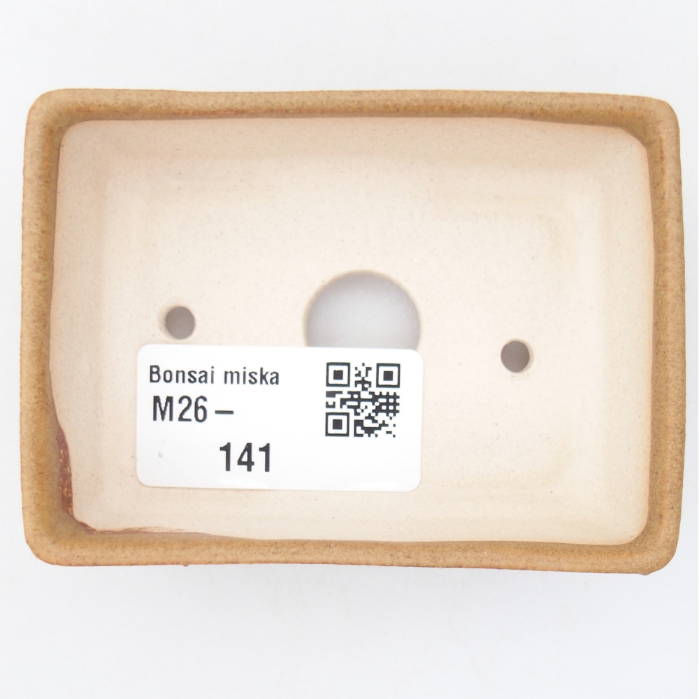 Mini bonsai miska 8 x 6 x 2,5 cm, barva hnědá