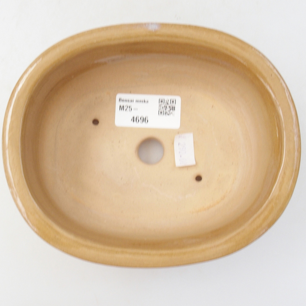Keramická bonsai miska 15,5 x 12 x 5,5 cm, barva béžová