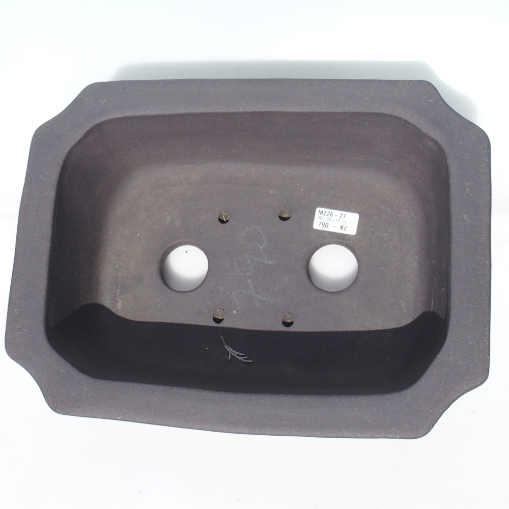 Bonsai miska 40 x 30 x 12 cm -  barva hnědá