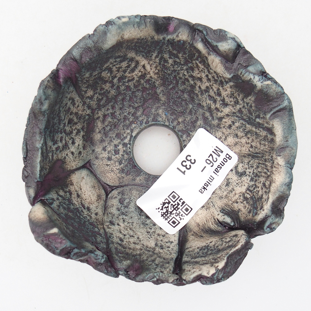 Keramická Skořápka 9,5 x 9 x 4,5 cm , barva fialová