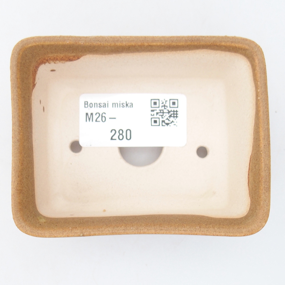 Mini bonsai miska 8 x 6,5 x 3,5 cm, barva hnědá