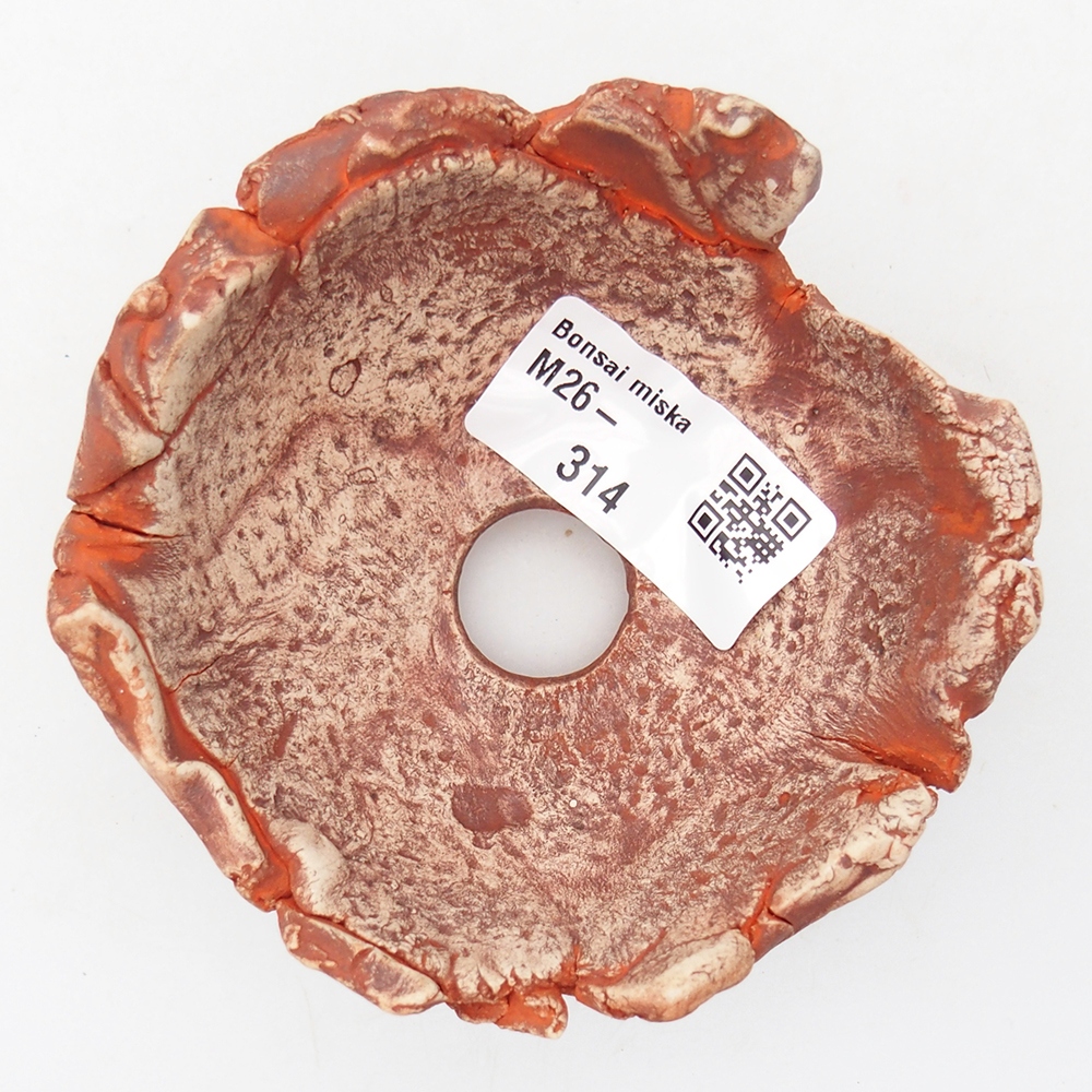 Keramická Skořápka 9 x 9 x 5 cm , barva oranžová