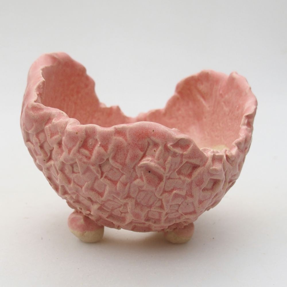Keramická Skořápka  8,5 x 8 x 7,5 cm , barva růžová
