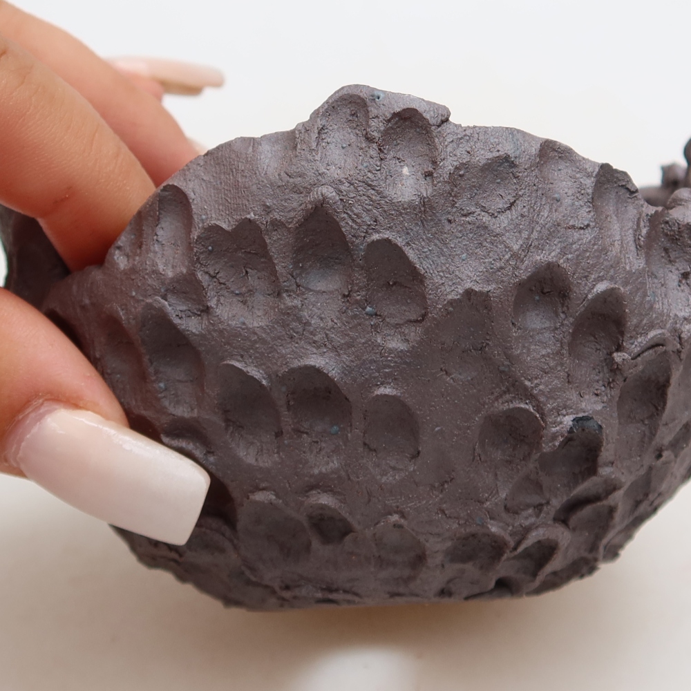 Keramická Skořápka  10 x 10 x 7 cm , barva kovová