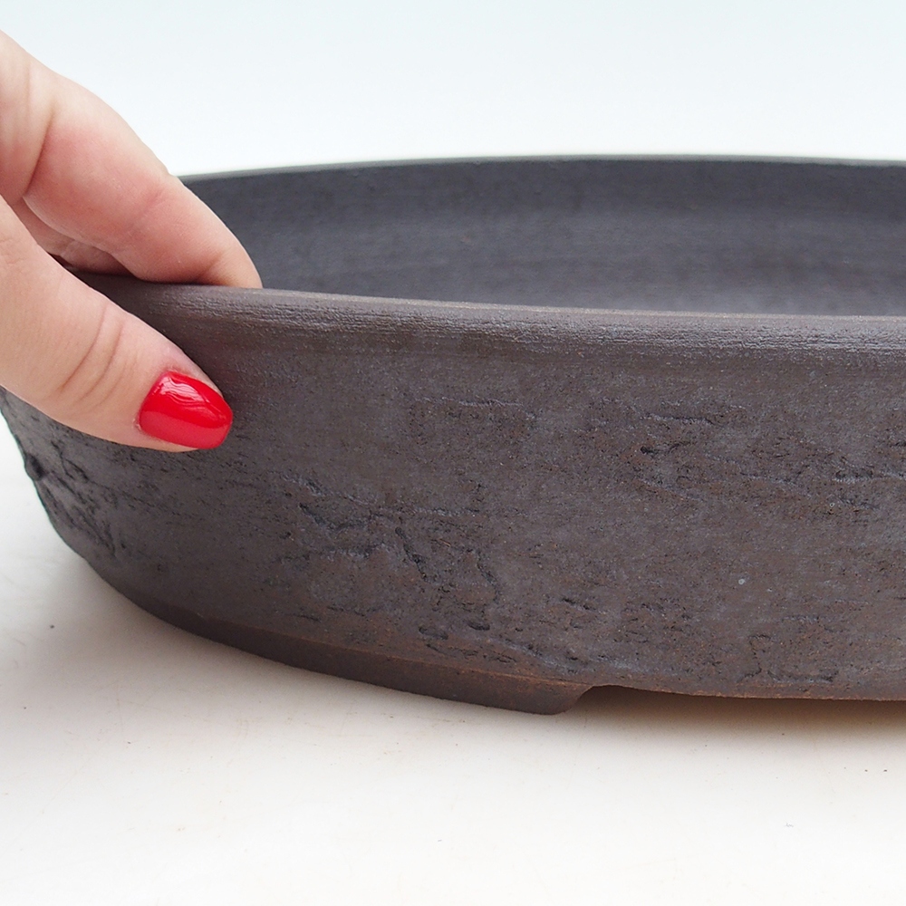 Bonsai miska 38,5 x 30,5 x 7,5 cm , barva hnědá