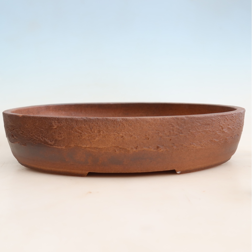 Keramická bonsai miska 37 x 30 x 7 cm, barva hnědá