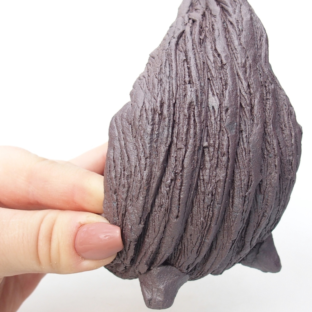 Keramická Skořápka 10 x 8 x 14,5 cm , barva kovová