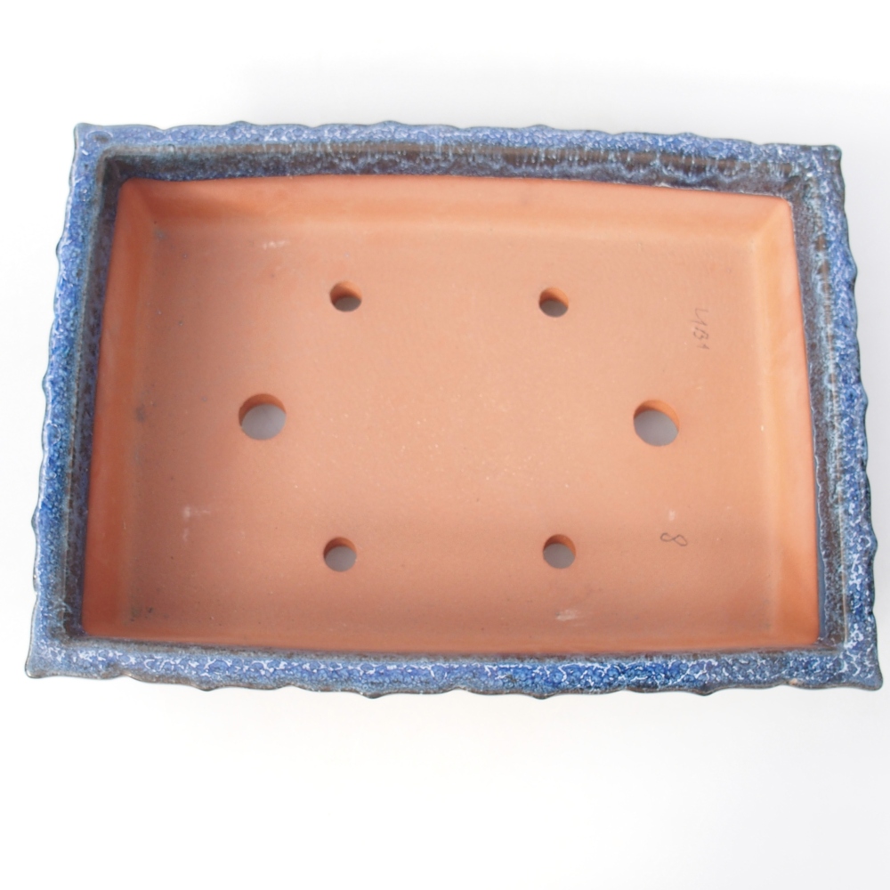 Miska 32 x 22,5 x7 cm barva modrá