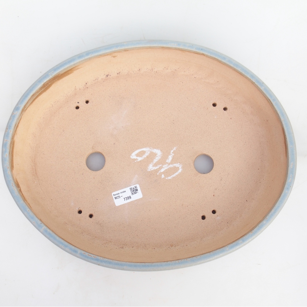 Bonsai miska 38,5 x 30,5 x 7 cm , barva modrá