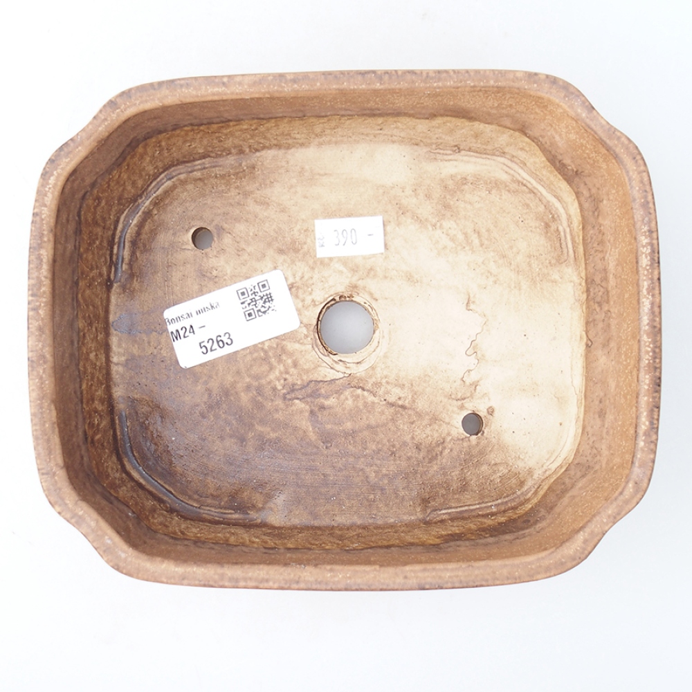 Keramická bonsai miska 17,5 x 14 x 4,5 cm, barva růzová