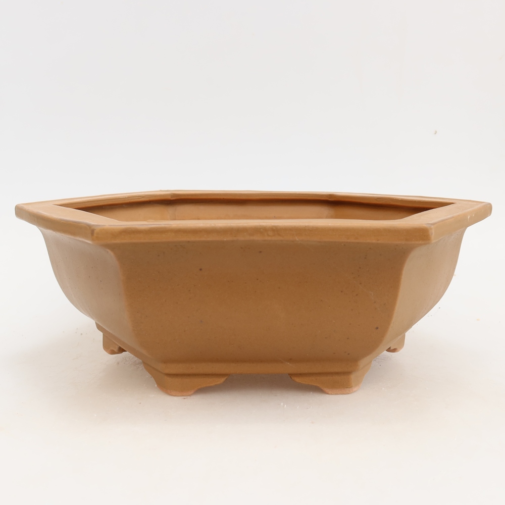 Keramická bonsai miska 28 x 24,5 x 9 cm, barva hnědá