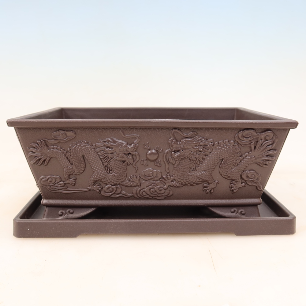 Bonsai miska+podmiska plast MP-36 - 22,5 x 16 x 9 cm