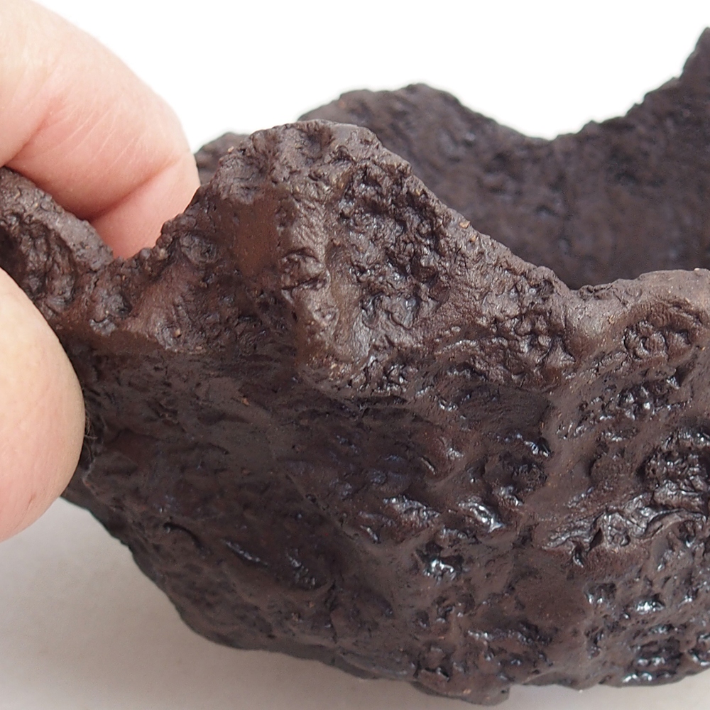 Keramická Skořápka 14 x 13 x 13 cm , barva hnědá